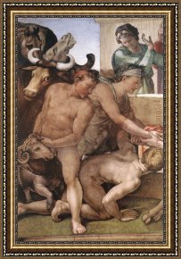 Buonarroti Framed Paintings - Simoni48 by Michelangelo Buonarroti