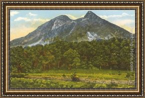 In The Mountains Framed Paintings - Grandfather Mountain, Blue Range, Tennessee by Norman Parkinson