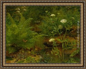 Brazilian Forest Framed Paintings - Forest Scene by Olaf August Hermansen