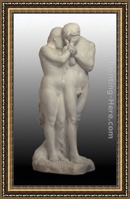 Eve Framed Paintings - Adam and Eve by Paul Albert Bartholome