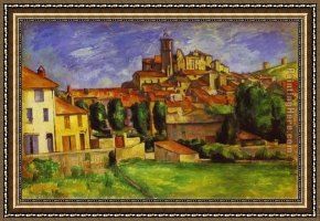 Cezanne Framed Paintings - Gardanne by Paul Cezanne