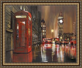 Golden Harvest Framed Paintings - Golden Nights by Paul Kenton