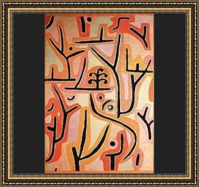 Deer Park Framed Paintings - Park bei Luzern by Paul Klee