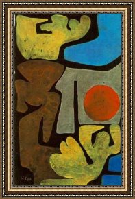 Idols Framed Paintings - Park of Idols by Paul Klee