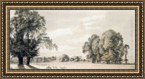 East Bergholt Rectory Framed Paintings - South-East View Of Windsor Castle From The Park by Paul Sandby