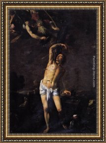 Sebastian Framed Paintings - St Sebastian by Pedro Orrente