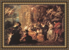 Gardens of The Vatican Framed Paintings - Garden of Love by Peter Paul Rubens