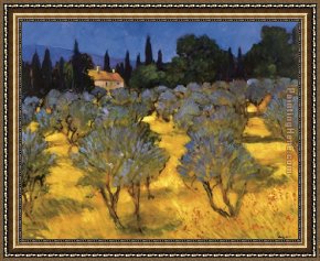 Les Moissonneurs 1888 Framed Paintings - Les Olives en Printemps (The Olives in Spring) by Philip Craig