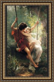 Promise of Spring Framed Paintings - spring by Pierre-Auguste Cot