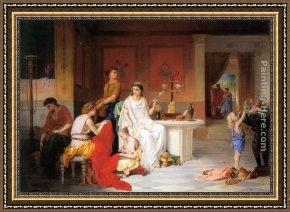 24 Hours at Lemans Framed Paintings - The Last Hour of Pompei by Pierre Oliver Joseph Coomans