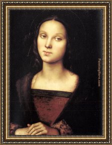 Pietro Longhi Framed Paintings - Mary Magdalen by Pietro Perugino
