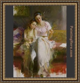 Telling Stories Framed Paintings - Bedtime Stories by Pino