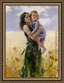 American Hearts II Framed Paintings - close to my heart by Pino