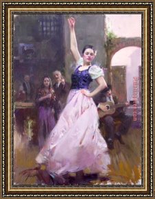 The Lotus Soul Framed Paintings - Music of The Soul by Pino