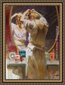 Soul Reflection 2 Framed Paintings - Reflection by Pino