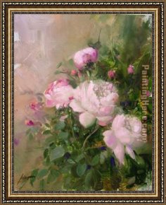 Garden of Promise Framed Paintings - ROSE GARDEN by Pino