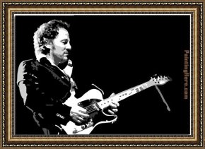 Allegory of Arts Framed Paintings - Bruce Springsteen - The BOSS by Pop art