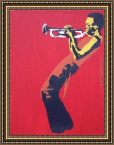 Allegory of Arts Framed Paintings - miles davis no.8 by Pop art