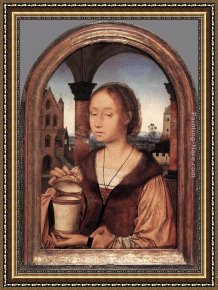 Massys Framed Paintings - St Mary Magdalene by Quentin Massys