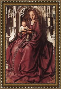 Massys Framed Paintings - Virgin and Child by Quentin Massys