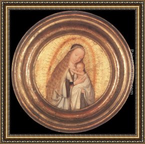 Massys Framed Paintings - Virgin with the Child by Quentin Massys