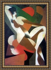 Rene Magritte Framed Paintings - Donna by Rene Magritte