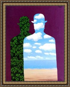 Rene Magritte Framed Paintings - High Society by Rene Magritte