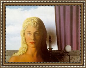 The Ignorant Fairy Framed Paintings - The Ignorant Fairy by Rene Magritte