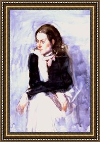 Rhoda Framed Paintings - American Beauty by Rhoda Yanow