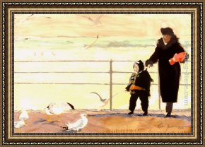 Rhoda Framed Paintings - December by Rhoda Yanow