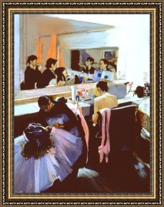 Rhoda Framed Paintings - Dressing Room by Rhoda Yanow