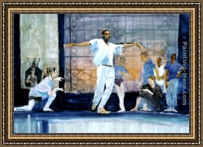 Rhoda Framed Paintings - Rehearsal by Rhoda Yanow