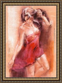 Tenderness Framed Paintings - Breath of Tenderness by Robert Duval