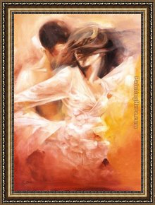 Dance Framed Paintings - Emotional Dance by Robert Duval