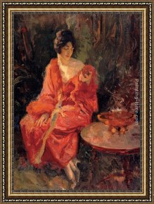 Reid Framed Paintings - Morning Reflection by Robert Reid