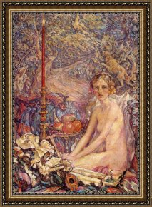 Reid Framed Paintings - Spirit of the Garden by Robert Reid