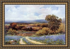 Promise of Spring Framed Paintings - Texas Spring by Robert Wood