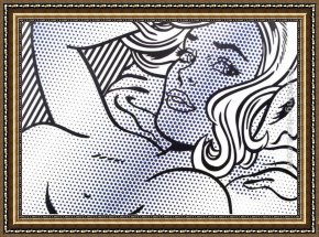 Girl with Hair Ribbon Roy Lichtenstein Framed Paintings - Seductive Girl by Roy Lichtenstein