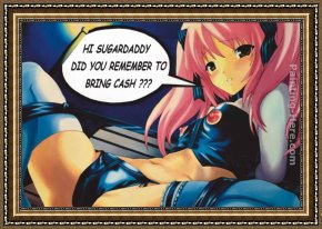 Girl with Hair Ribbon Roy Lichtenstein Framed Paintings - Sugardaddy by Roy Lichtenstein