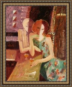 Friends Framed Paintings - Between Friends by Sabzi