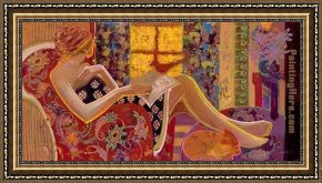 An Afternoon Ride Framed Paintings - Warm Afternoon by Sabzi