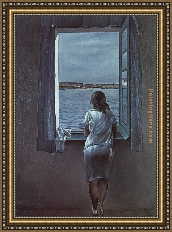 salvador dali figure at the window