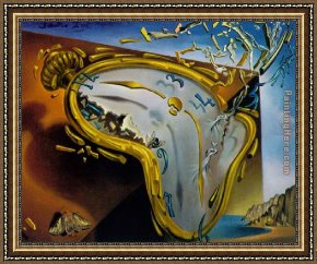 Melting Framed Paintings - Melting Watch by Salvador Dali