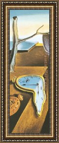 A Memory Emerges Framed Paintings - Persistence of Memory by Salvador Dali