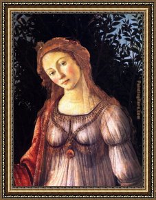 Promise of Spring Framed Paintings - Allegory of Spring detail by Sandro Botticelli