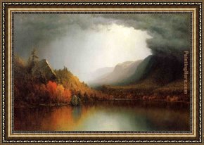 Gifford Framed Paintings - A Coming Storm by Sanford Robinson Gifford