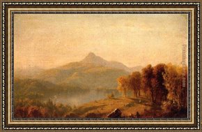 Isola Bella, Lago Maggiore, a Sketch Framed Paintings - A Sketch of Mount Chocorua by Sanford Robinson Gifford