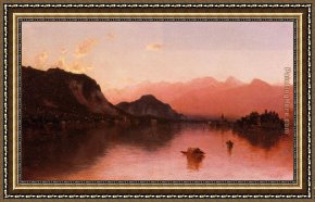Isola Bella, Lago Maggiore, a Sketch Framed Paintings - Isola Bella, Lago Maggiore, a Sketch by Sanford Robinson Gifford