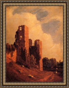 Gifford Framed Paintings - Kenilworth Castle by Sanford Robinson Gifford