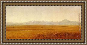 Chasm of The Colorado Framed Paintings - Long's Peak, Colorado by Sanford Robinson Gifford